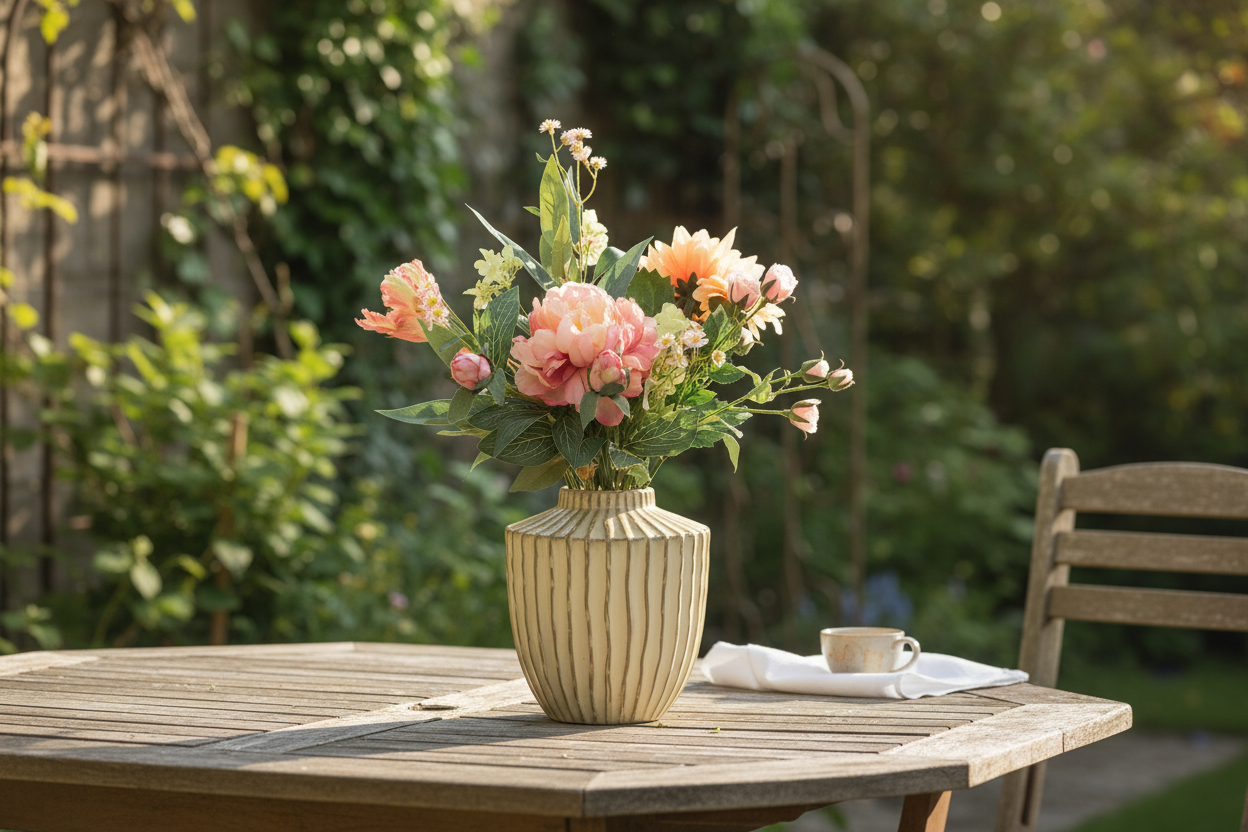 Pastel boeket buiten