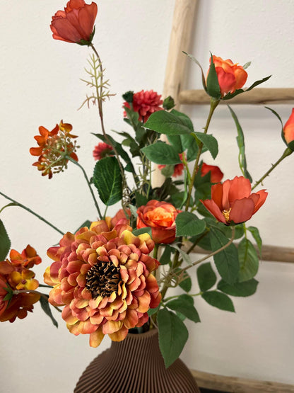 Uniek 3D-geprint vaasje met herfstboeket 🌿💛