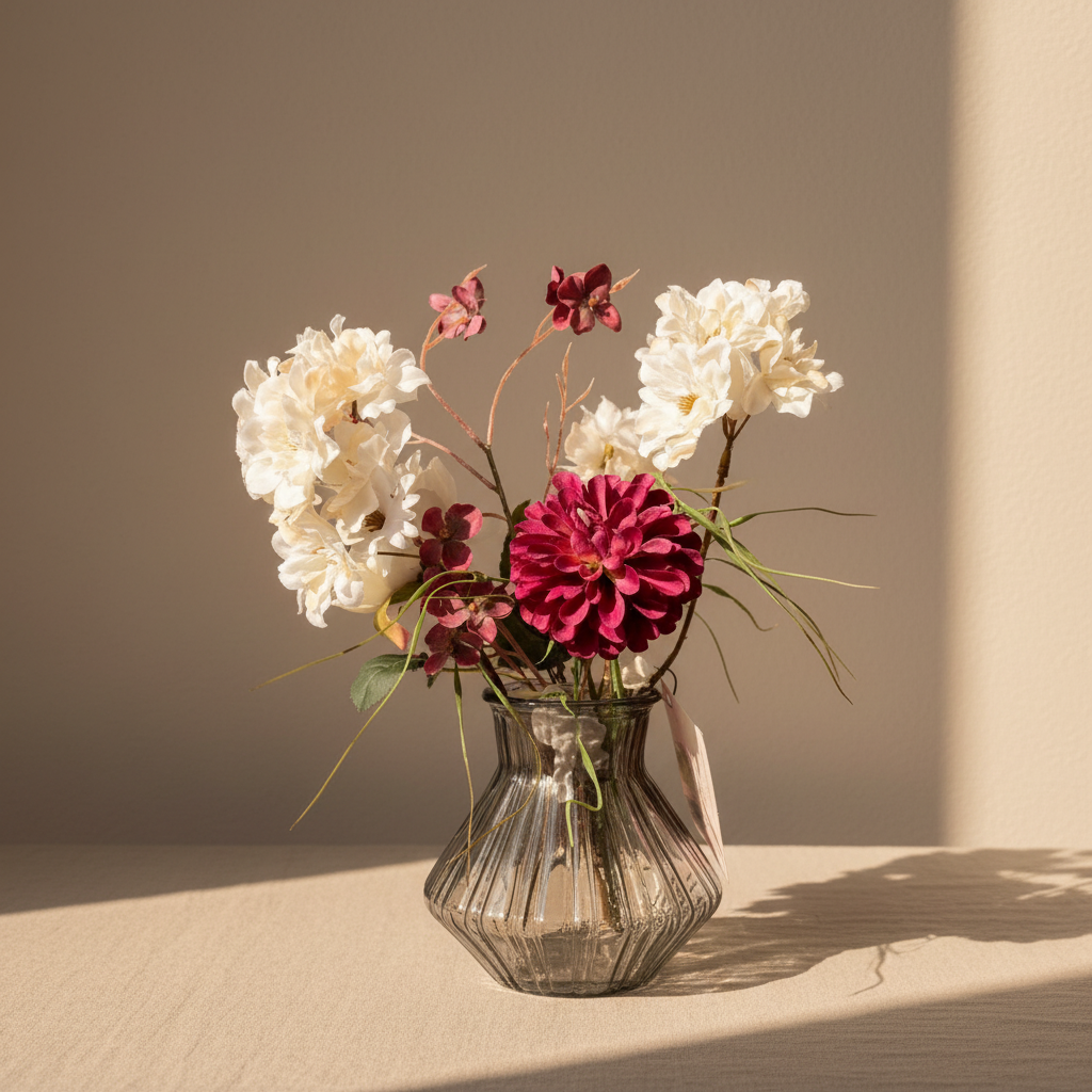 Aesthetische bloemenfoto voor social media
