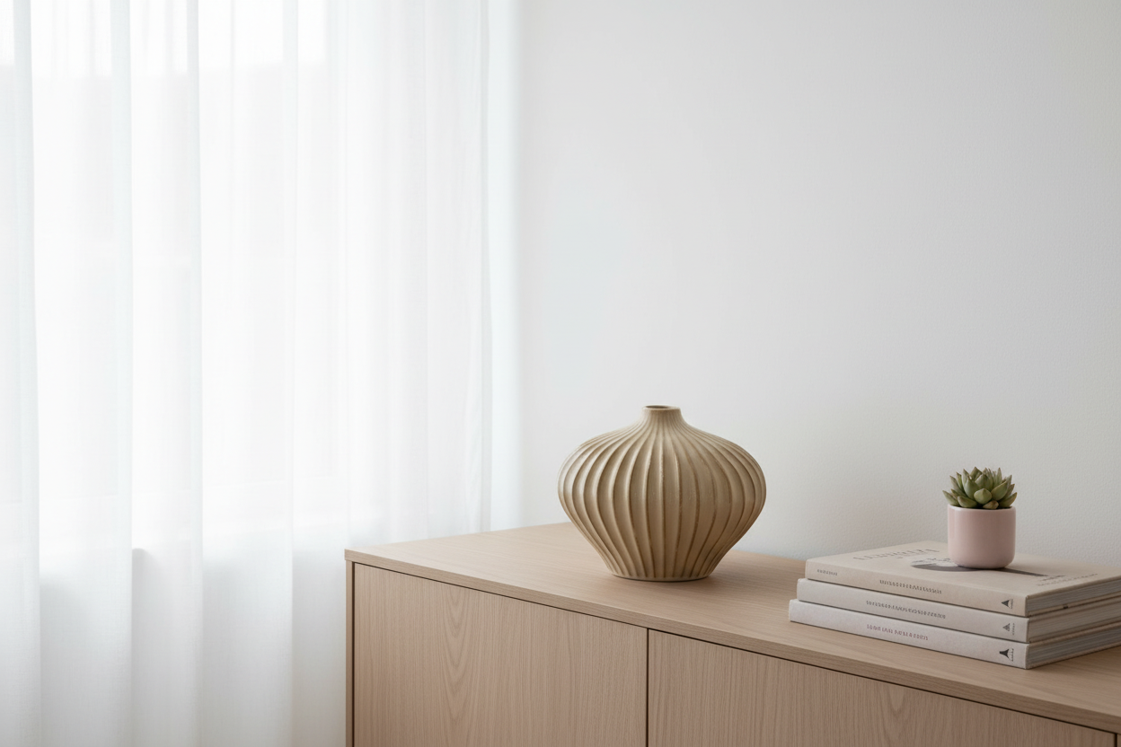 Beige vaas interieur