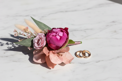 Corsage met ringen