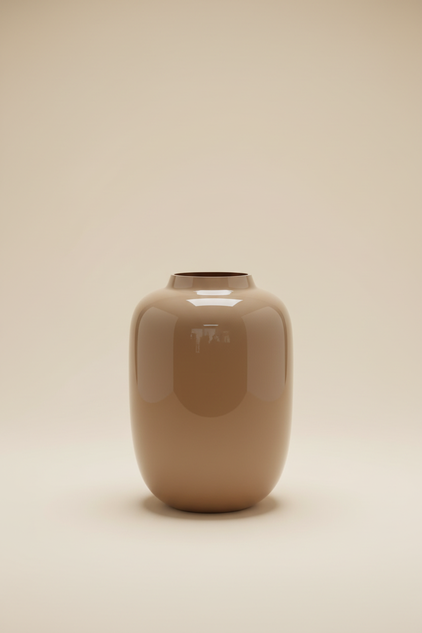 Glazen vaas studio foto