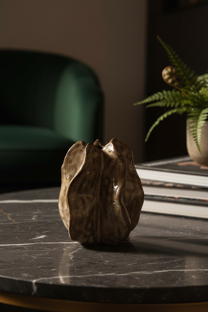 Gouden vaas gestyled