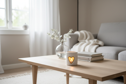 Hartjespotje op tafel