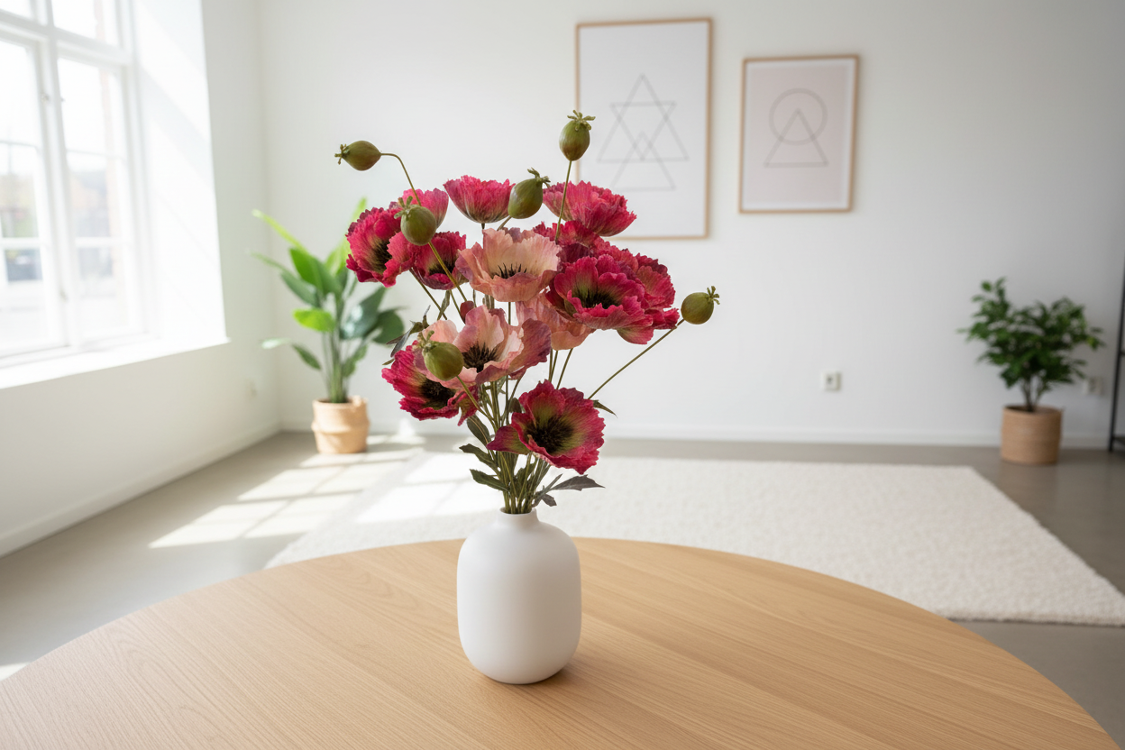 Klaprozen mix fuchsia en perzik