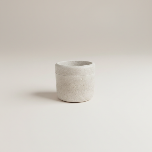 Kleine betonnen pot studio