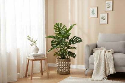 Monstera bij raam