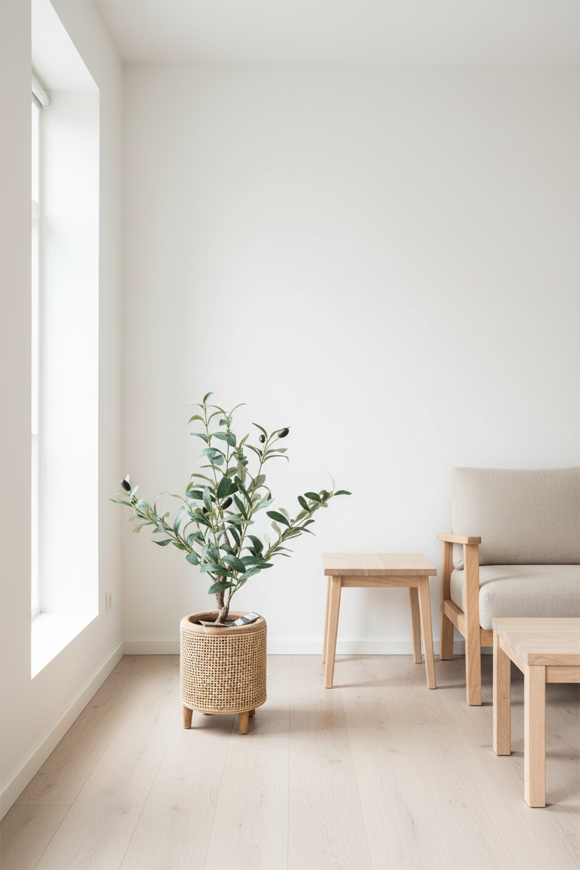 Olijfboom in interieur