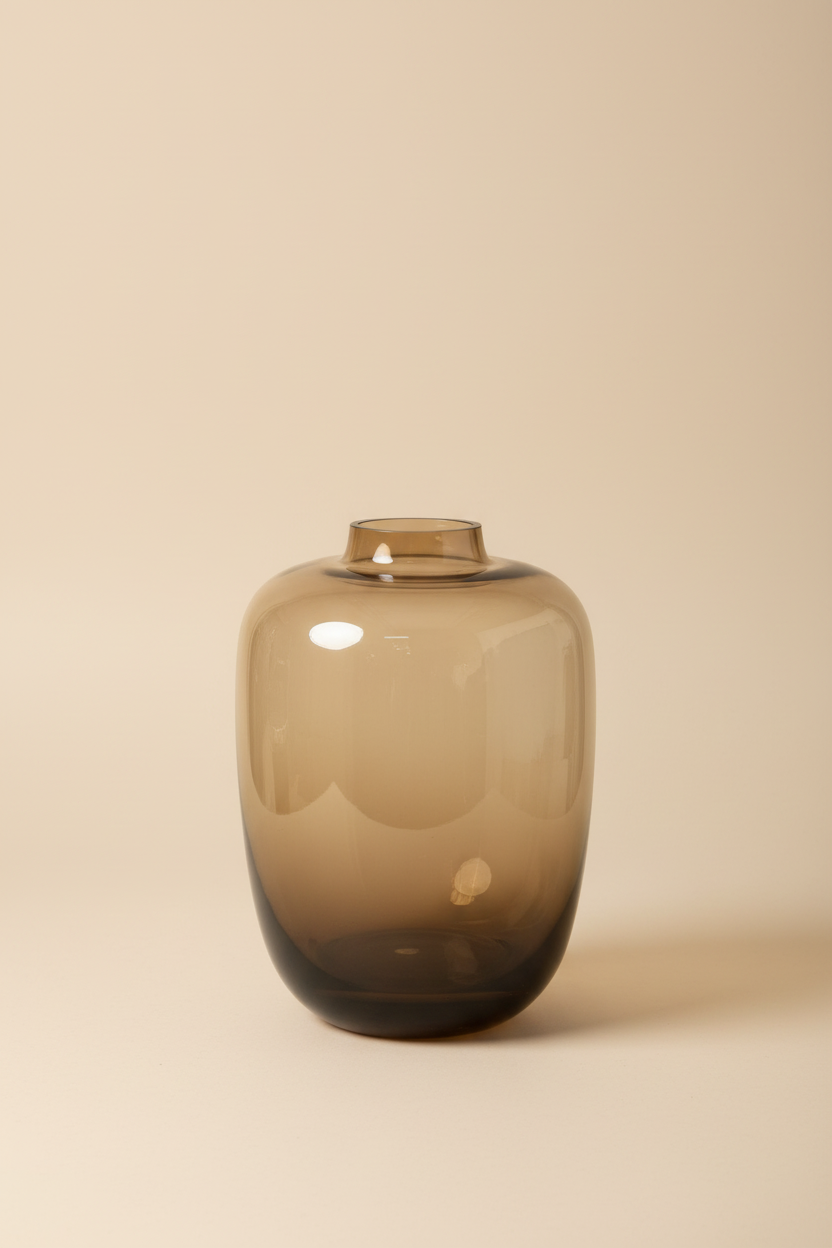 Ombré glazen vaas studio foto