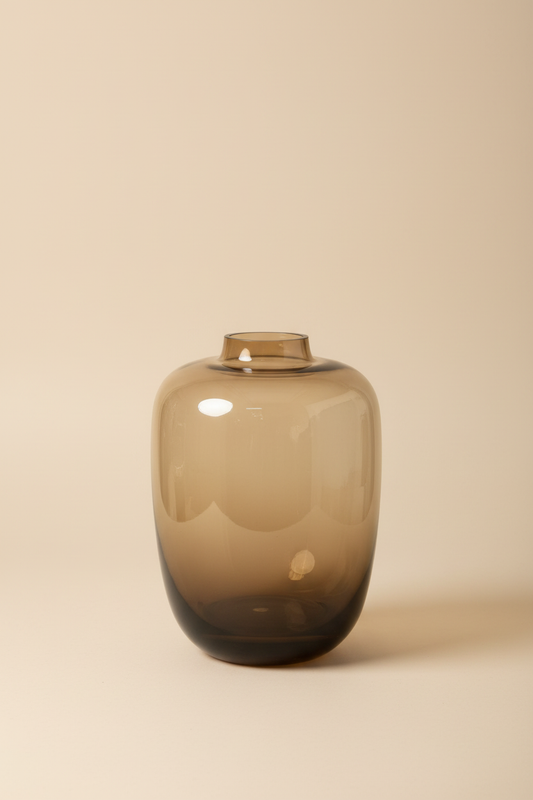 Ombré glazen vaas studio foto