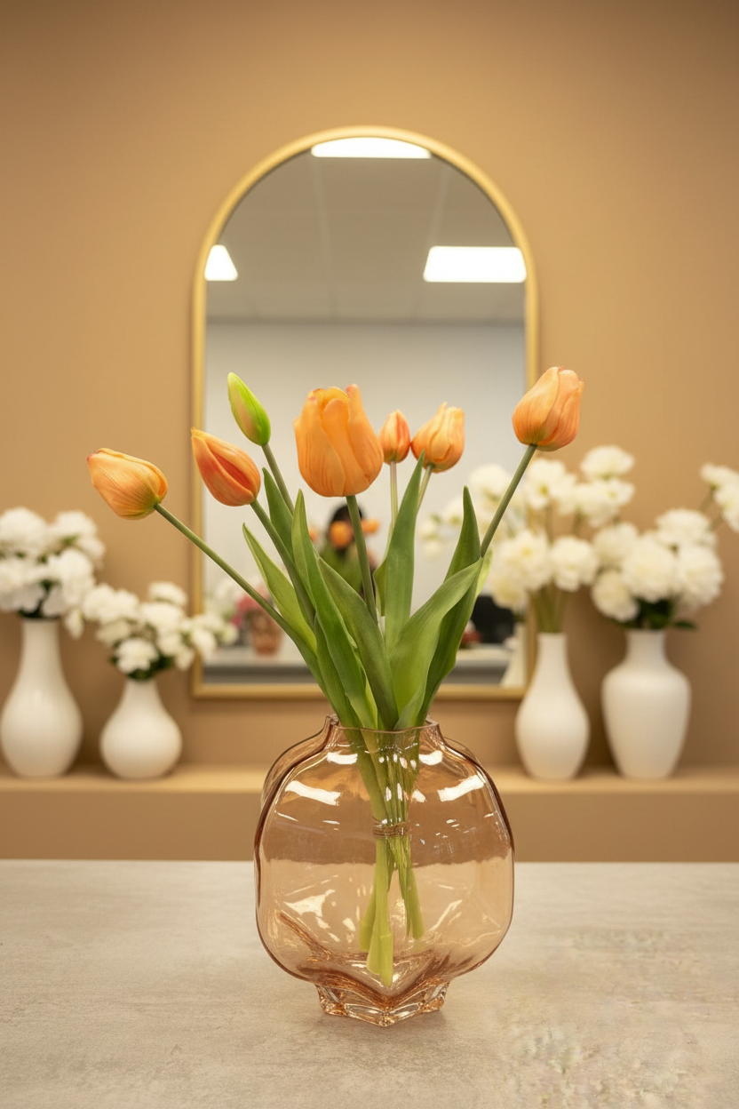 Oranje tulpen warm atelier