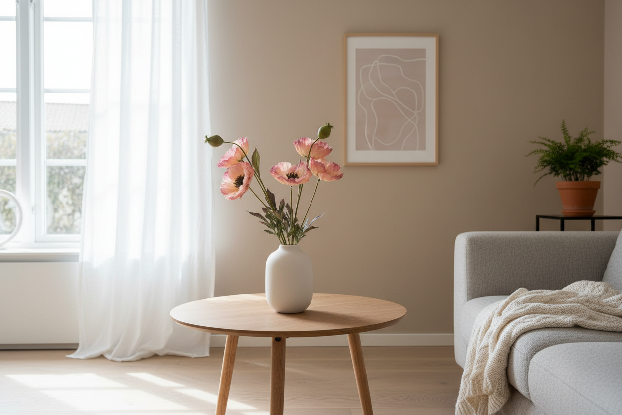 Perzik klaprozen lifestyle