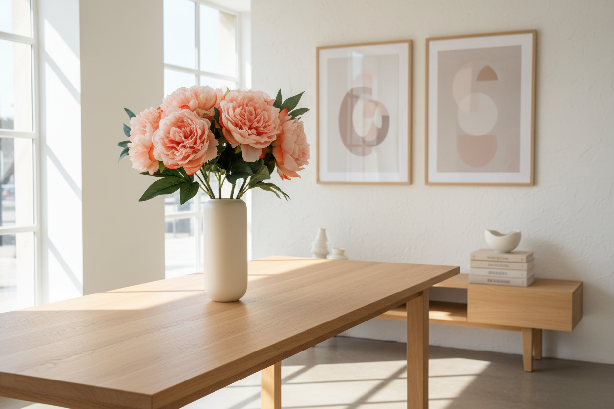 Perzik pioenrozen lifestyle