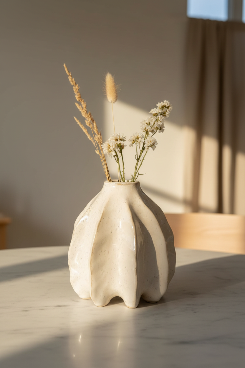 Sculptuur vaas gestyled