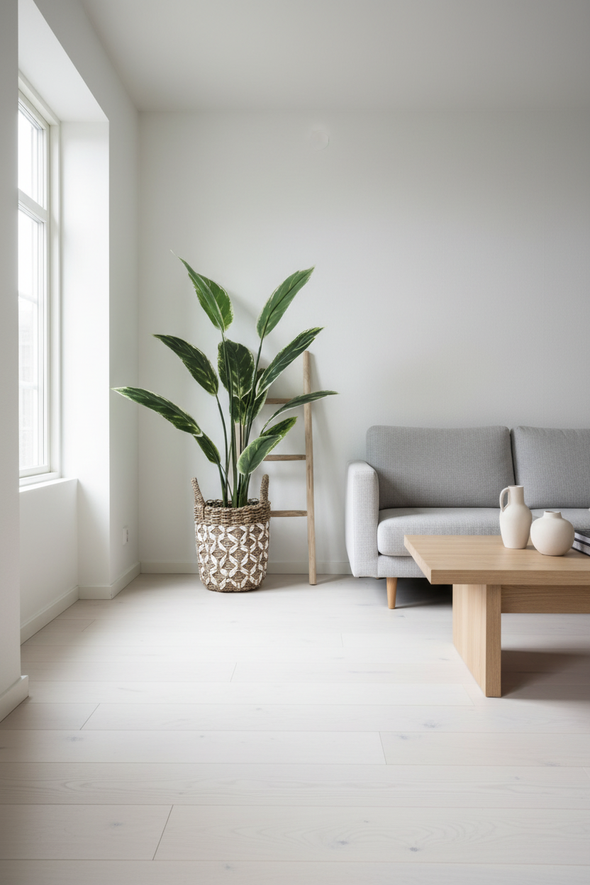 Tropische plant in interieur